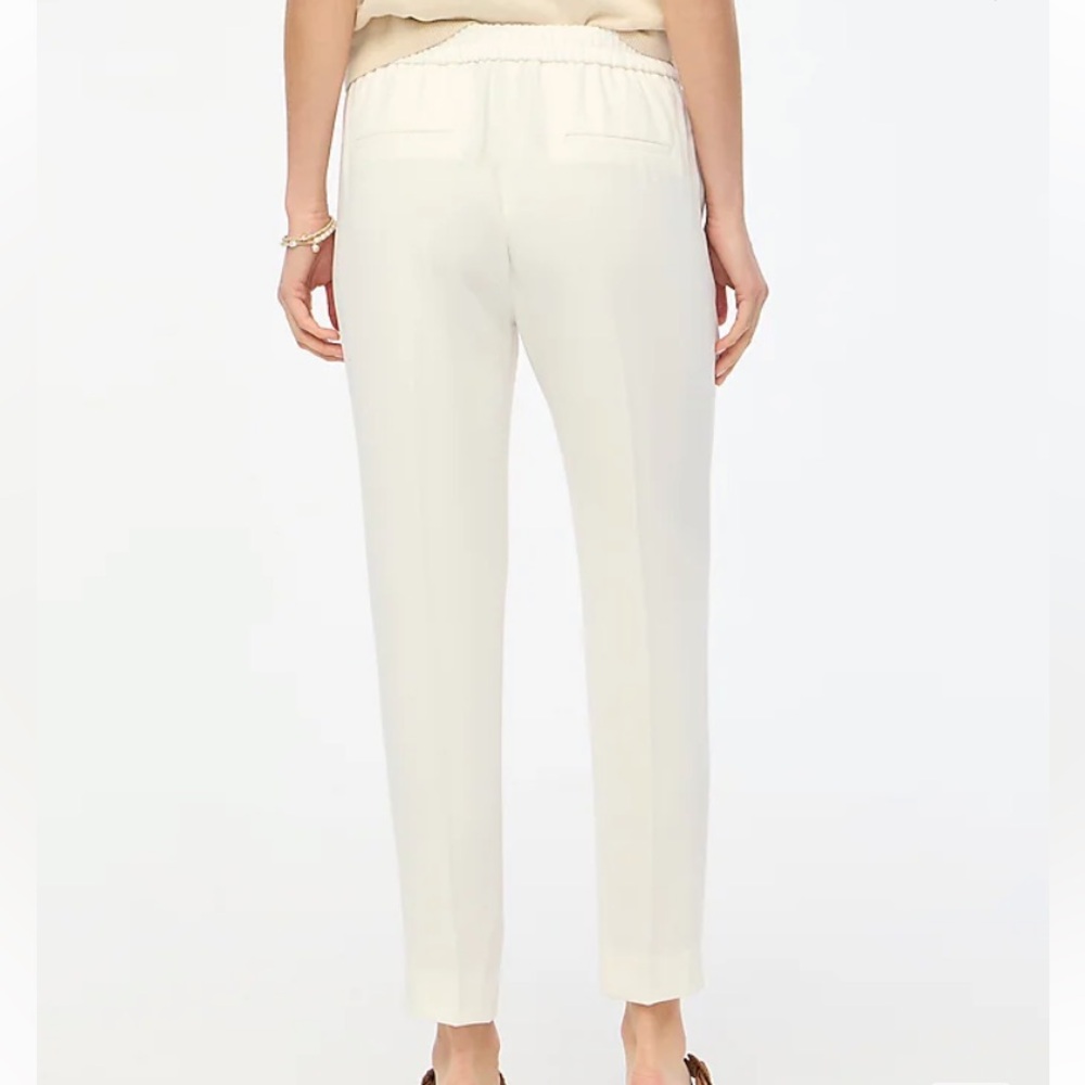 NWT J Crew Jamie Pant with Elastic Waist in White - Picture 3 of 7
